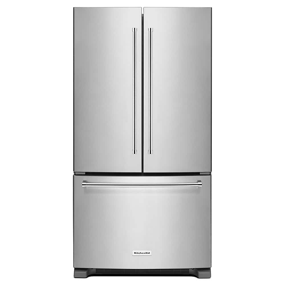 KitchenAid - 25 cu. ft. French Door Refrigerator with Interior Water Dispenser - Black Stainless Steel product image