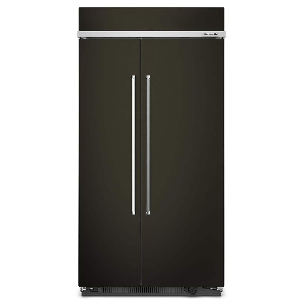 KitchenAid - 25.5 Cu. Ft. Side-by-Side Refrigerator with Under-Shelf Prep Zone - Black Stainless Steel product image