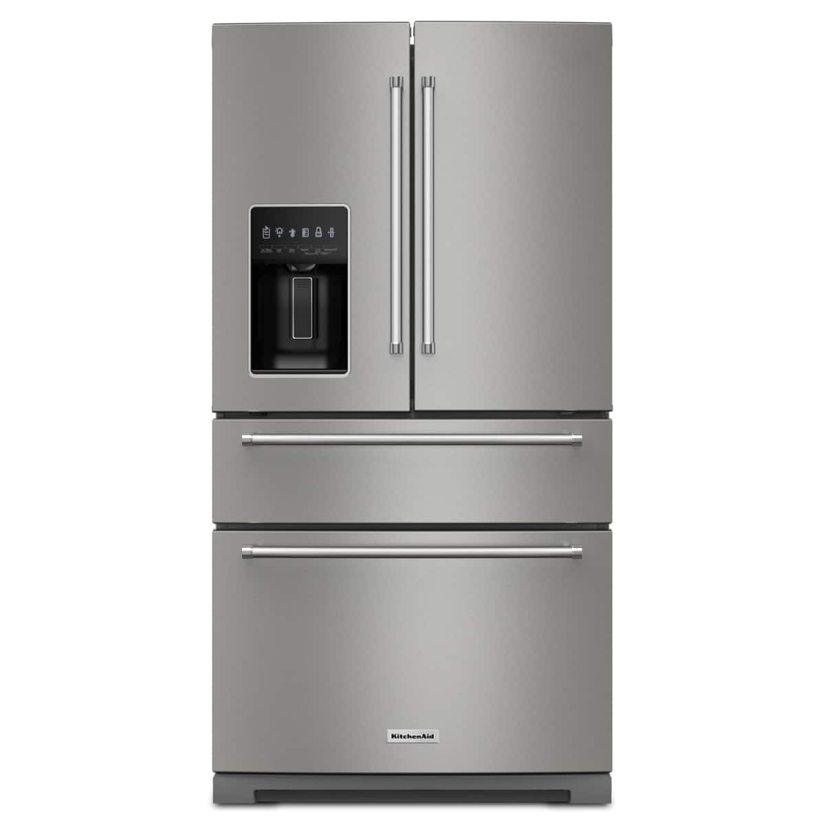 KitchenAid - 26.2 Cu. Ft. Multi-Door French Door Refrigerator with Platinum Interior - Stainless Steel product image