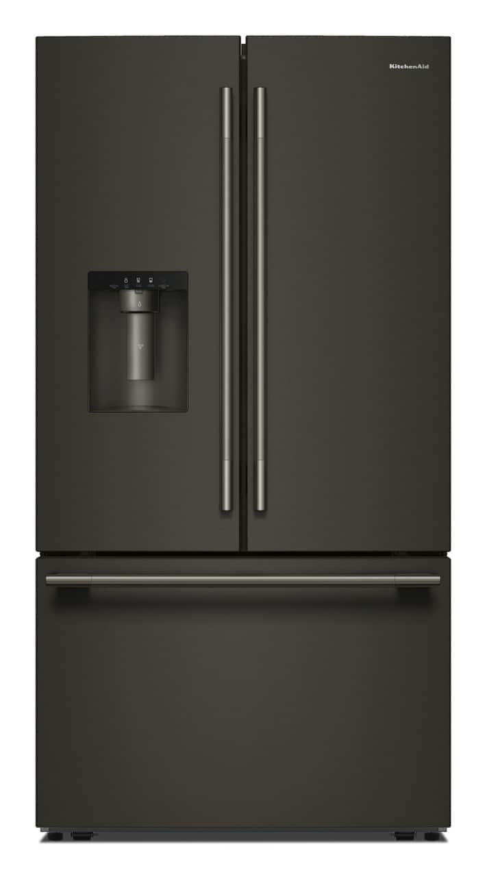 KitchenAid - 30 Cu. Ft. French Door Refrigerator with Exterior Water and Ice - Black Ore product image