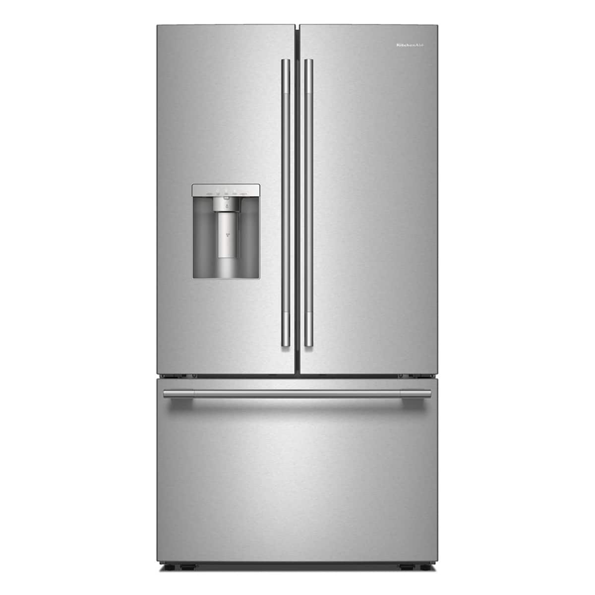 KitchenAid - 30 Cu. Ft. French Door Refrigerator with Exterior Water and Ice - Stainless Steel product image