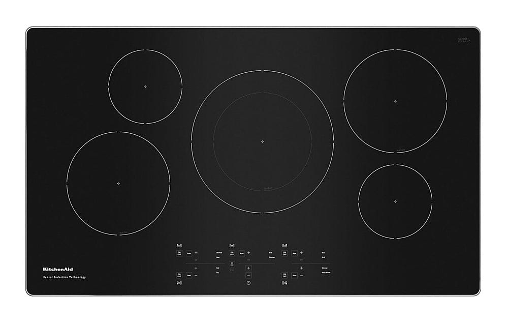 KitchenAid - 36" Built-In Electric Induction Cooktop with 5 Elements - Stainless Steel product image