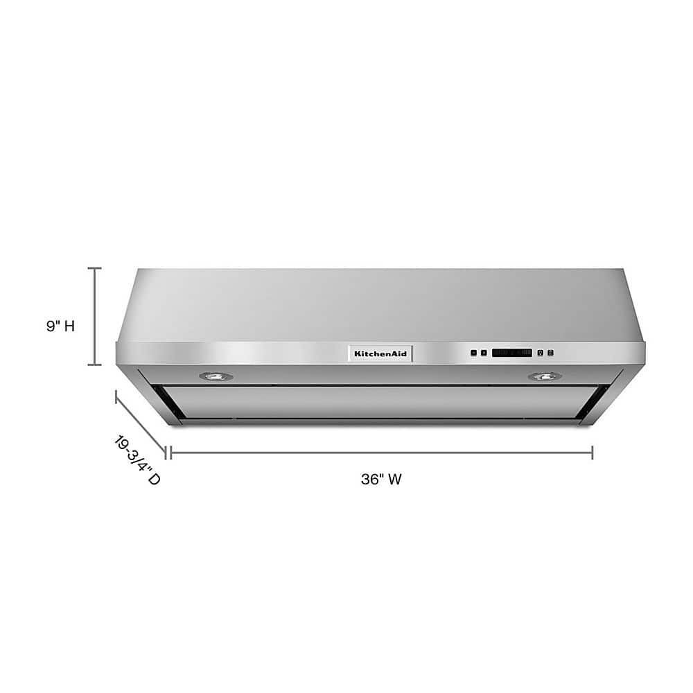 KitchenAid - 36 inches - Convertible - Under cabinet Range Hood - Stainless Steel product image