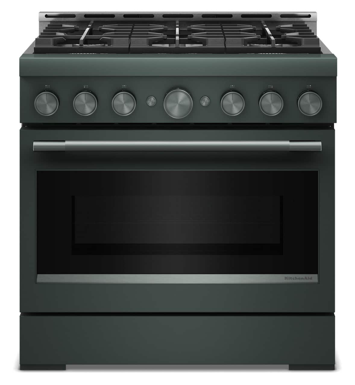 KitchenAid - 5.1 Cu. Ft Commercial Gas Range with No Preheat Air Fry Mode and 6 Burner - Juniper product image