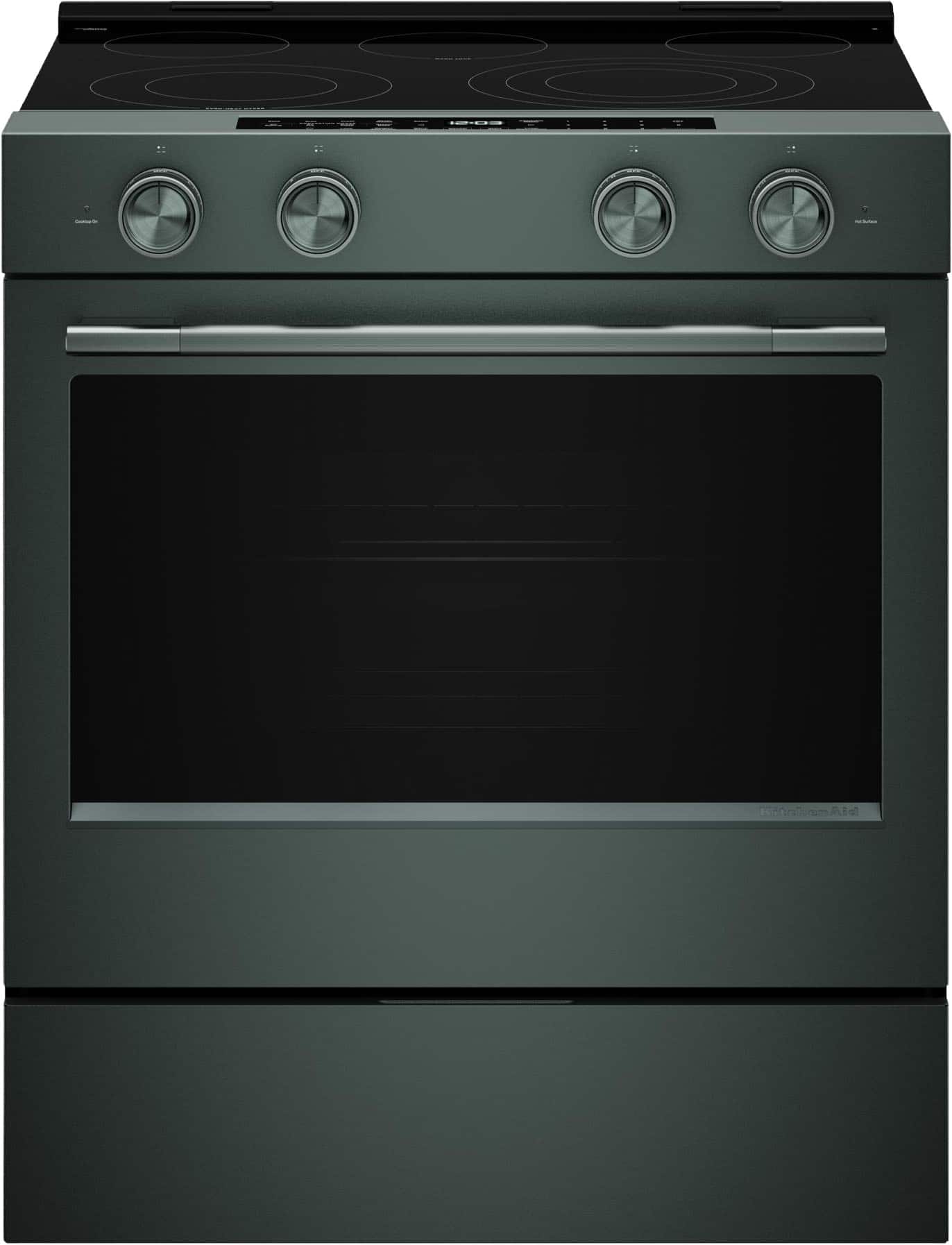 KitchenAid - 5.3 Cu. Ft. Smart Slide-In Electric Range with Two Even-Heat Hyper Elements and Convection Cooking Modes - Juni…