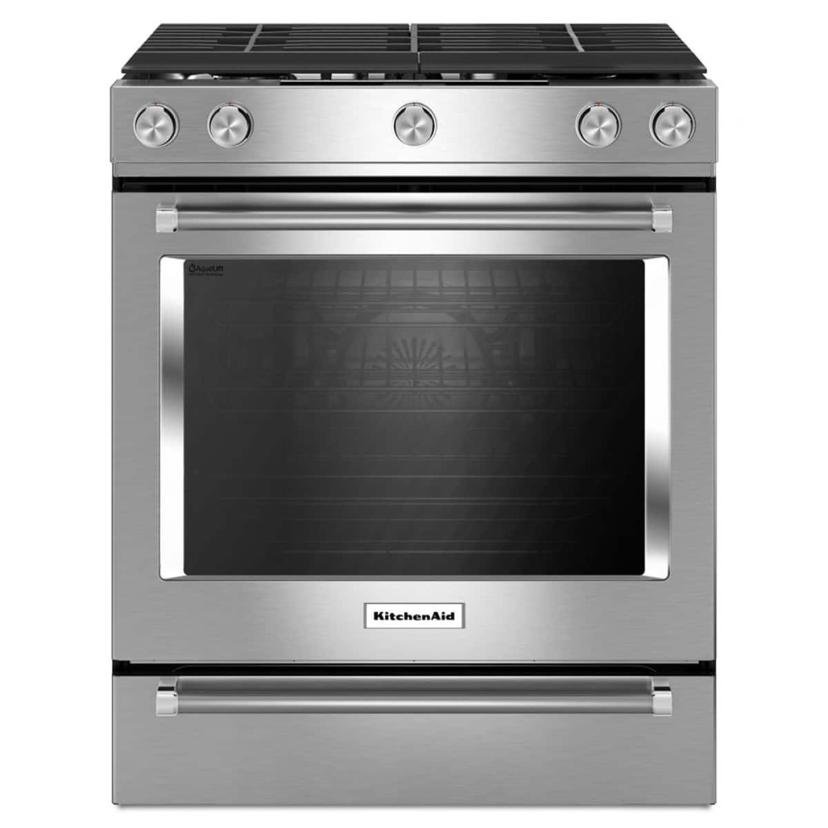KitchenAid - 5.8 Cu. Ft. Self-Cleaning Slide-In Gas Convection Range - Stainless Steel product image
