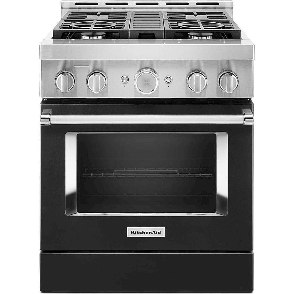 KitchenAid - Commercial-Style 4.1 Cu. Ft. Slide-In Gas True Convection Range with Self-Cleaning - Avocado Cream product image