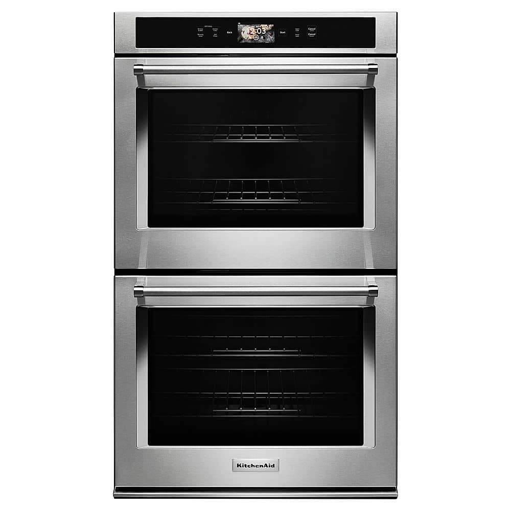 KitchenAid - Smart Oven+ 30" Built-In Double Electric Convection Wall Oven - Stainless Steel product image
