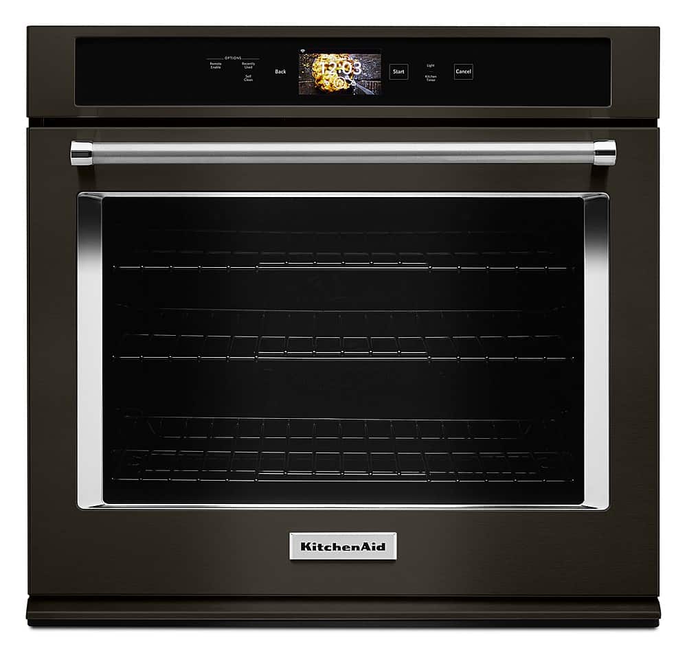KitchenAid - Smart Oven+ 30" Built-In Single Electric Convection Wall Oven - Black Stainless Steel product image