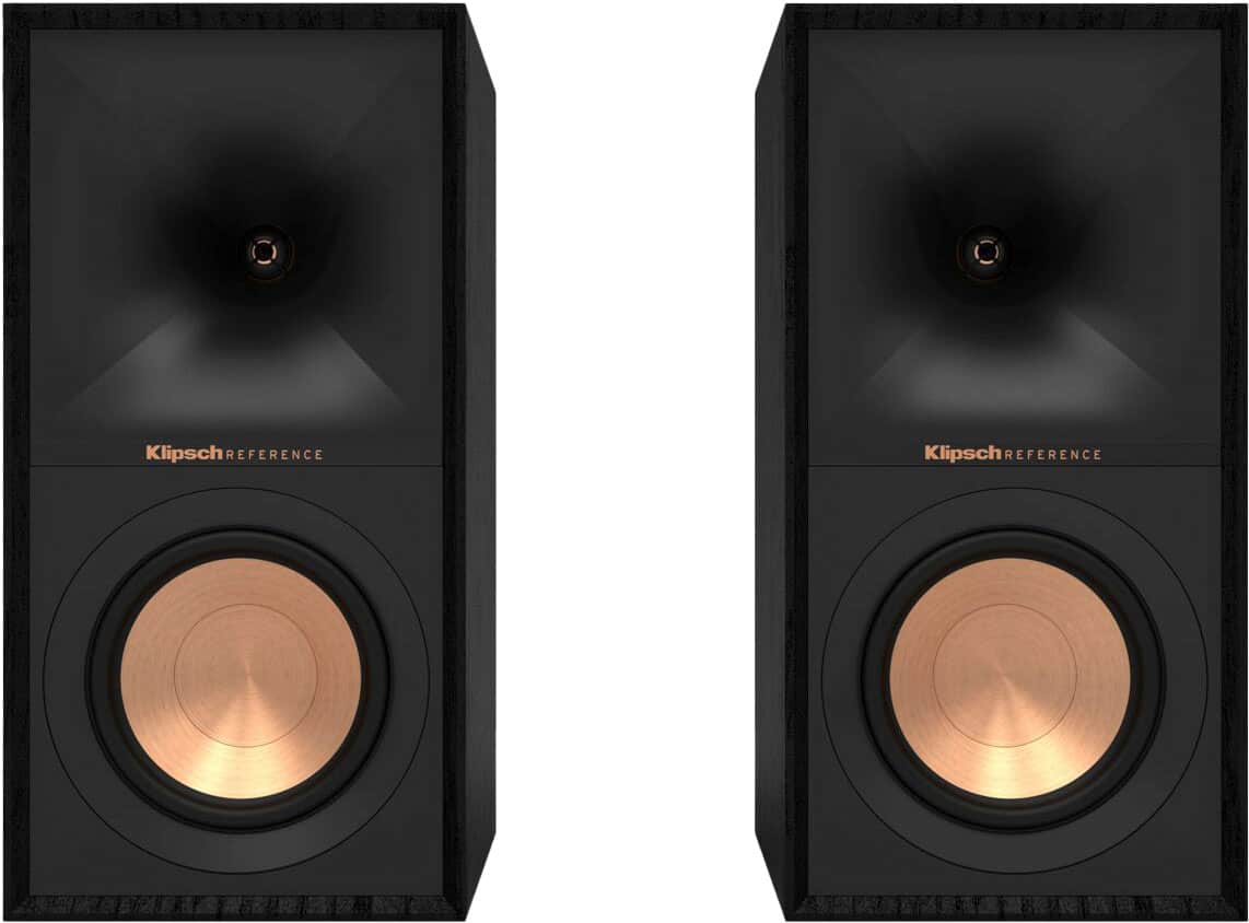 Klipsch - R-50M Reference Series 5-1/4" 340-Watt Passive 2-Way Bookshelf Speakers (Pair) - Black product image