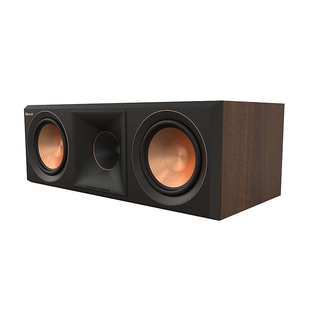 Klipsch - RP-500C II Reference Premiere Series Dual 5.25" 400-Watt Passive 2-Way Center-Channel Speaker - Walnut product ima…