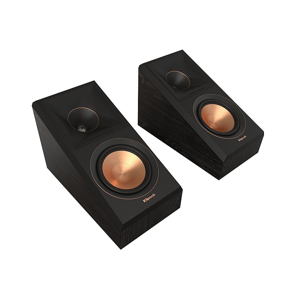 Klipsch - RP-500SA II Reference Premiere Dual 5.25" 300-Watt Passive 2-Way Surround Sound Speaker (Pair) - Walnut product im…