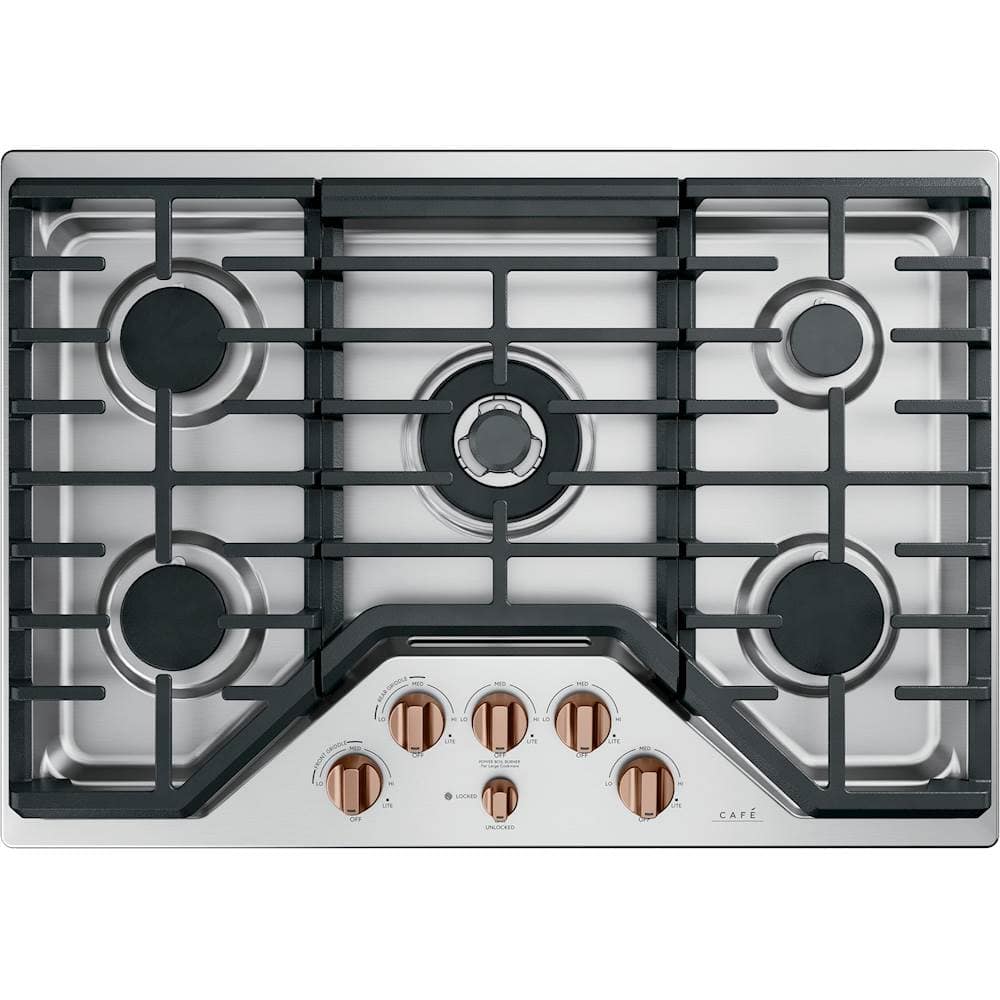 Knobs for Café Gas Cooktops - Brushed Copper product image