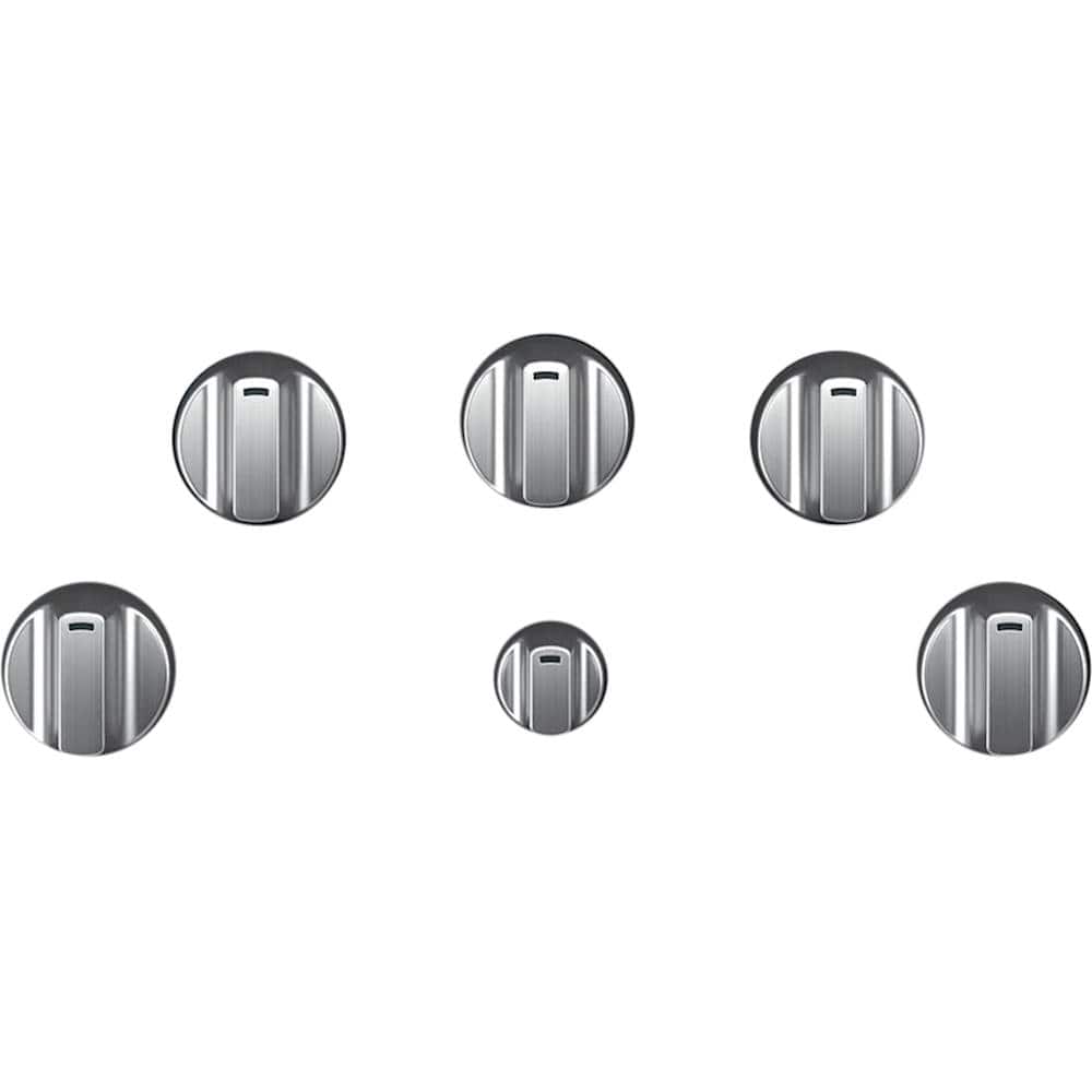 Knobs for Café Gas Cooktops - Brushed Stainless Steel product image