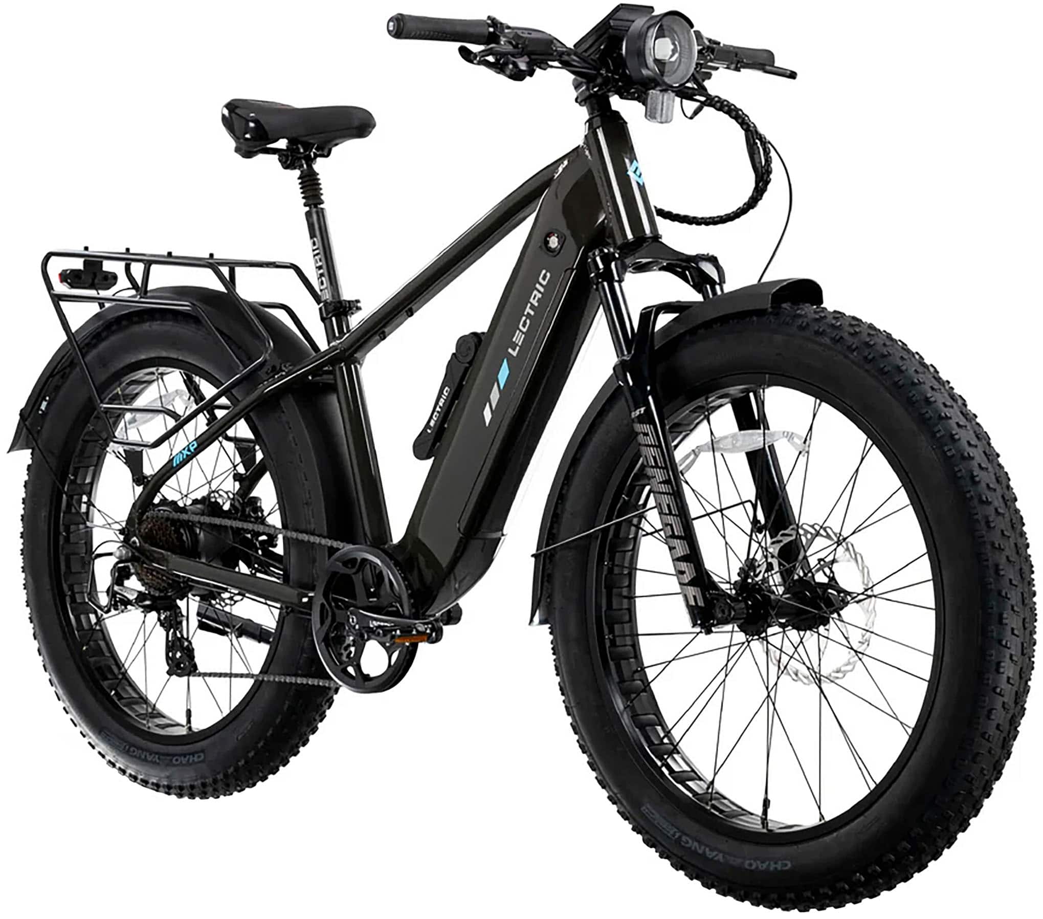 Lectric eBikes - XPeak2 High-Step Long-Range eBike (Max 80mi/28mph) + Rear Rack/Fenders/Elite Headlight/Suspension Seat Post…