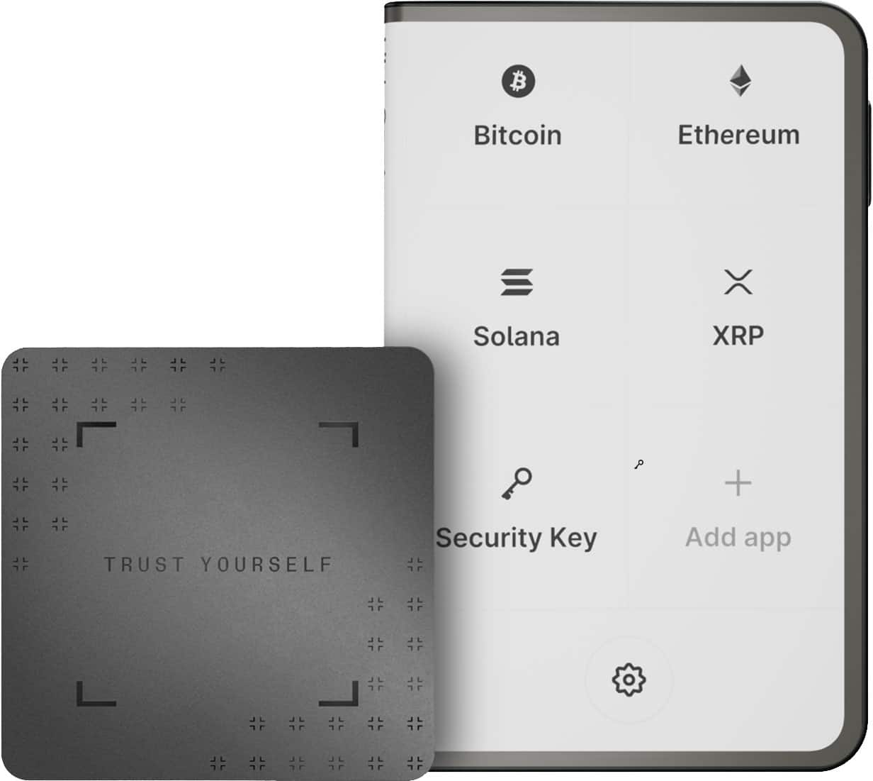 Ledger - Stax Crypto Hardware Wallet with Folio and Recovery Key - Curved E Ink Touch Screen - Bluetooth - Dark Gray product…