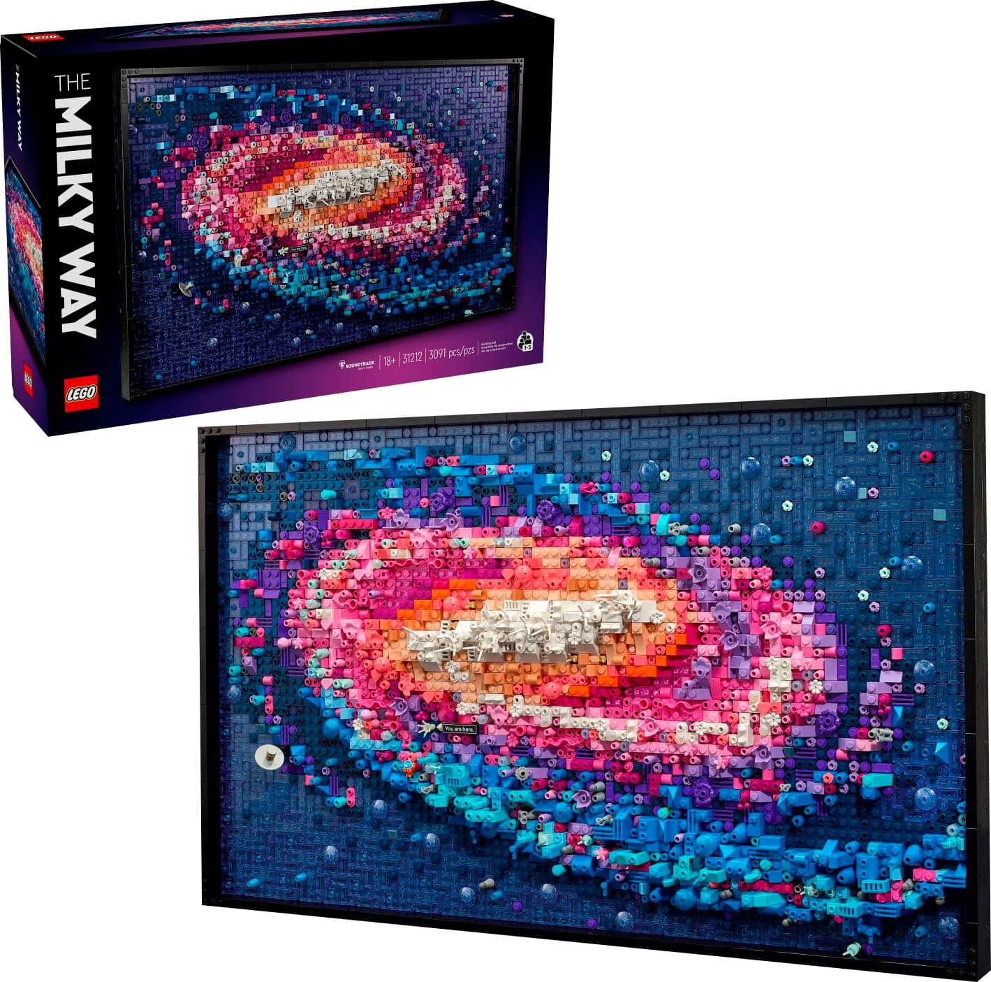 LEGO - Art The Milky Way Galaxy Wall Art Décor Set 31212 product image