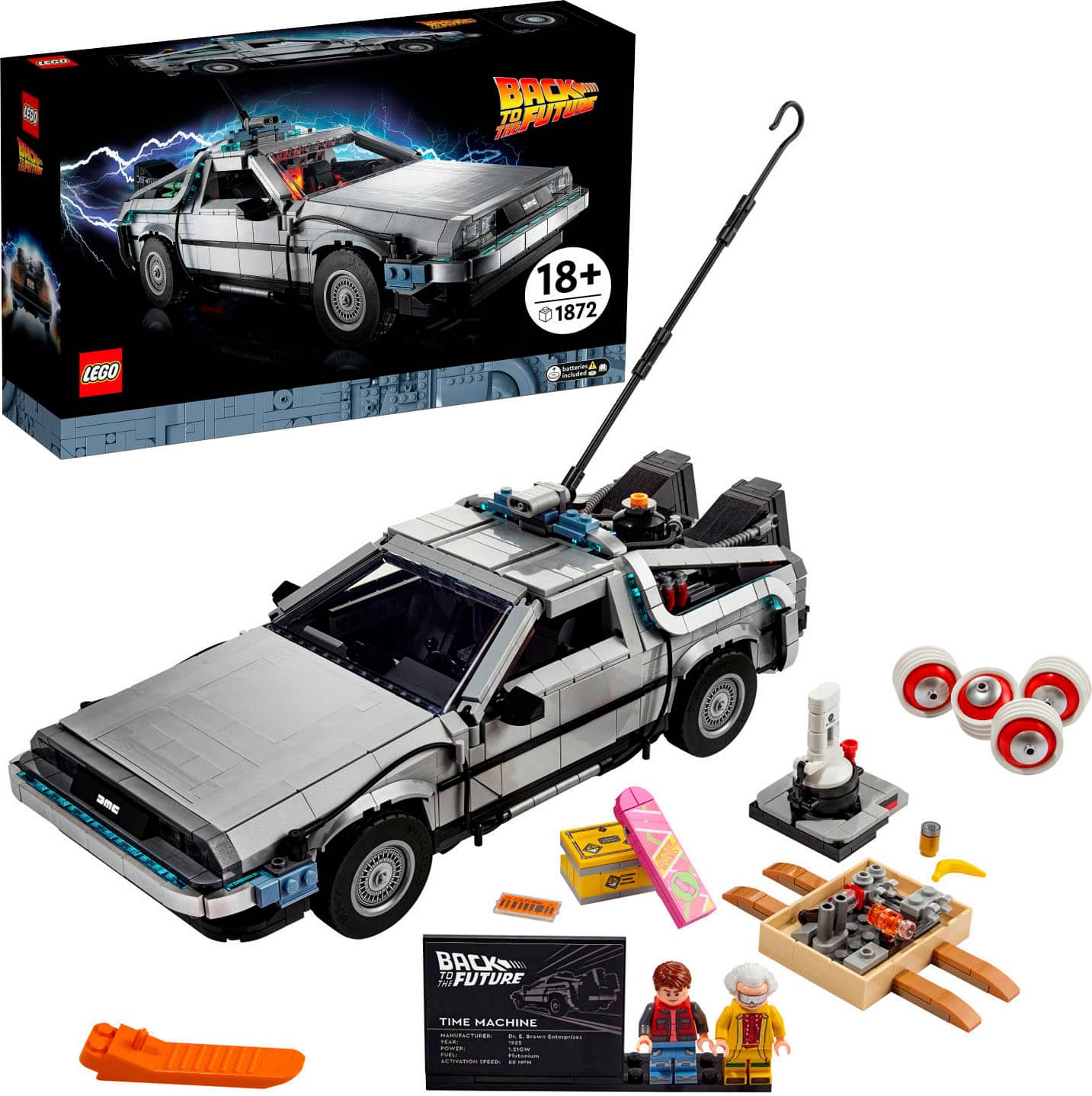 LEGO - Back to the Future Time Machine 10300 Toy Building Kit for Adults (1,856 Pieces) product image