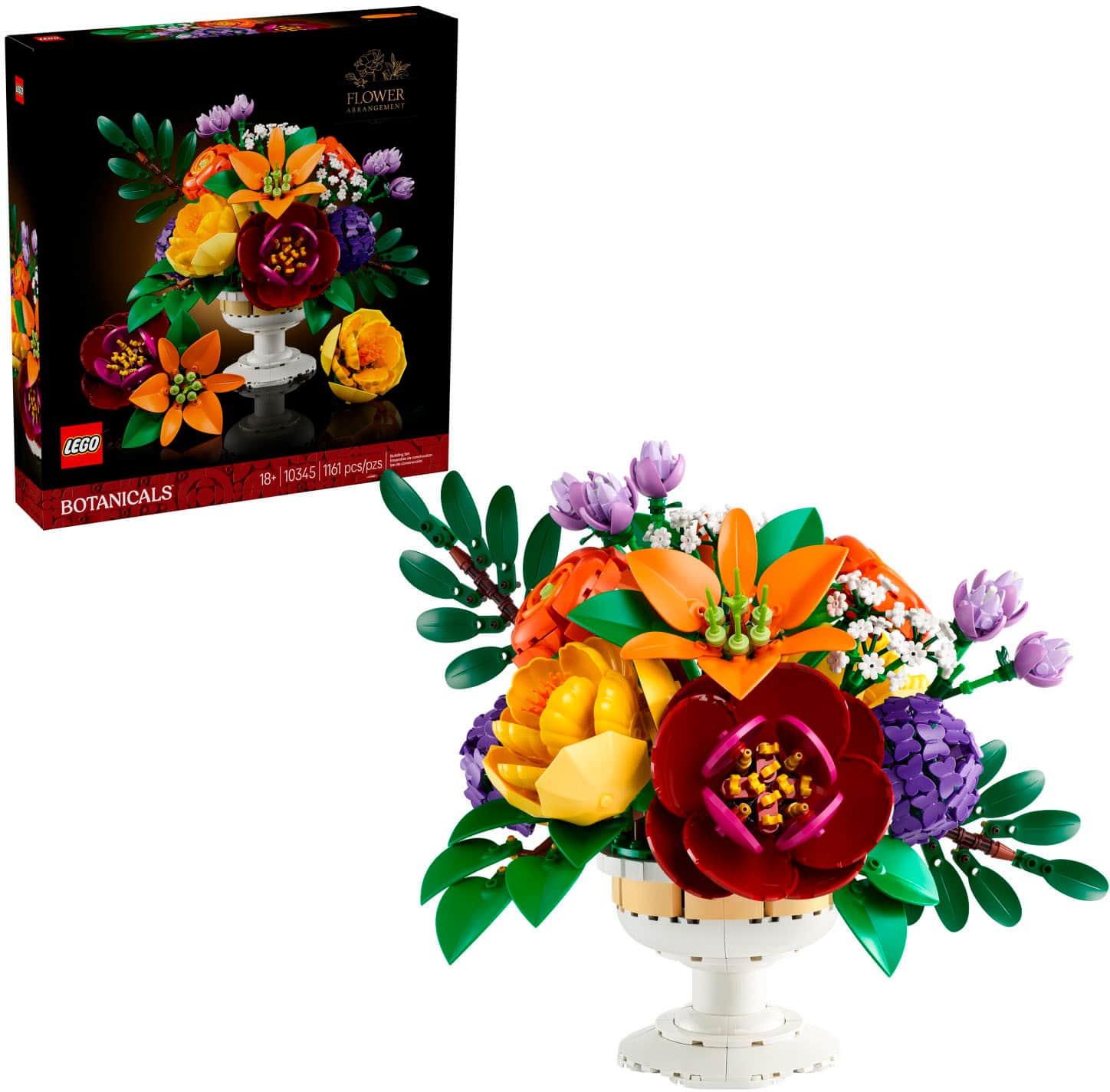 LEGO - Botanicals Flower Arrangement Artificial Flowers Building Set - Gift for Mothers Day - 10345 product image