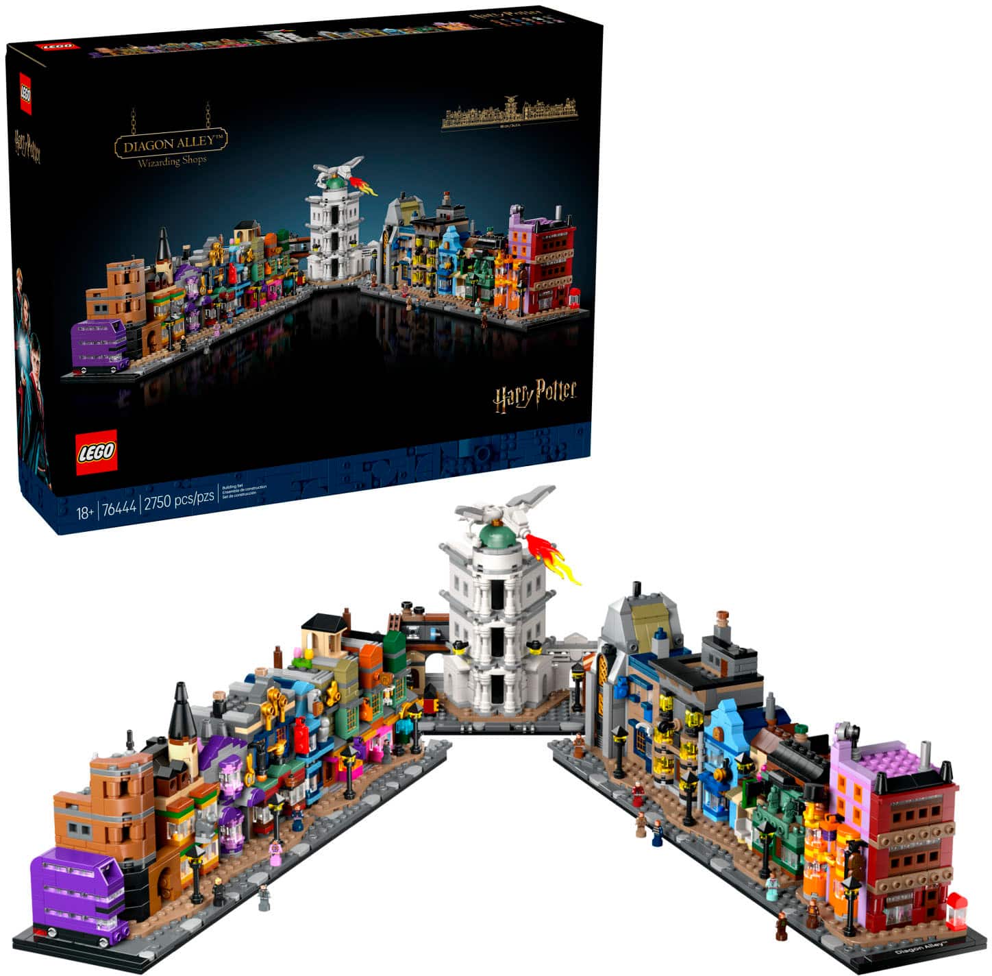 LEGO - Harry Potter Diagon Alley Wizarding Shops Collectible Building Set 76444 product image