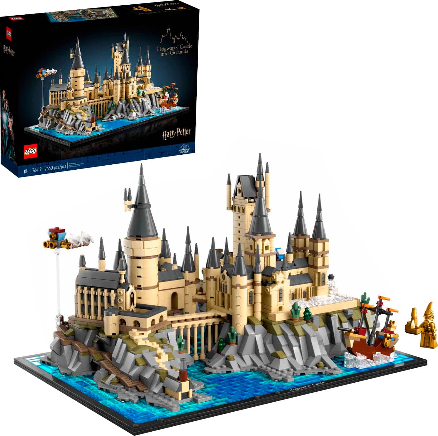LEGO - Harry Potter Hogwarts Castle and Grounds Wizarding Building Set 76419 product image