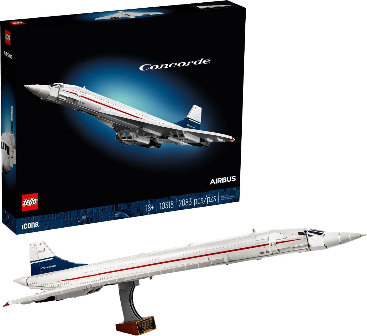 LEGO - Icons Concorde Model Plane Building Set 10318 product image