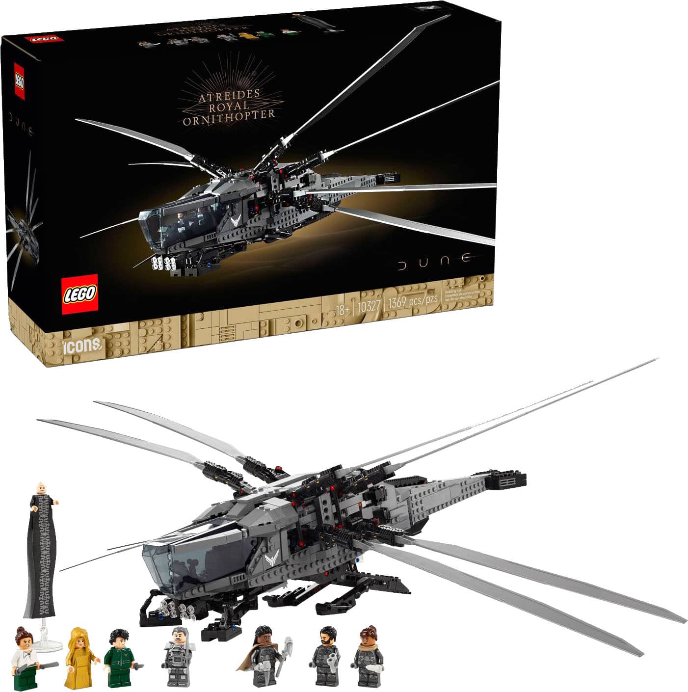 LEGO - Icons Dune Atreides Royal Ornithopter Build and Display Set 10327 product image