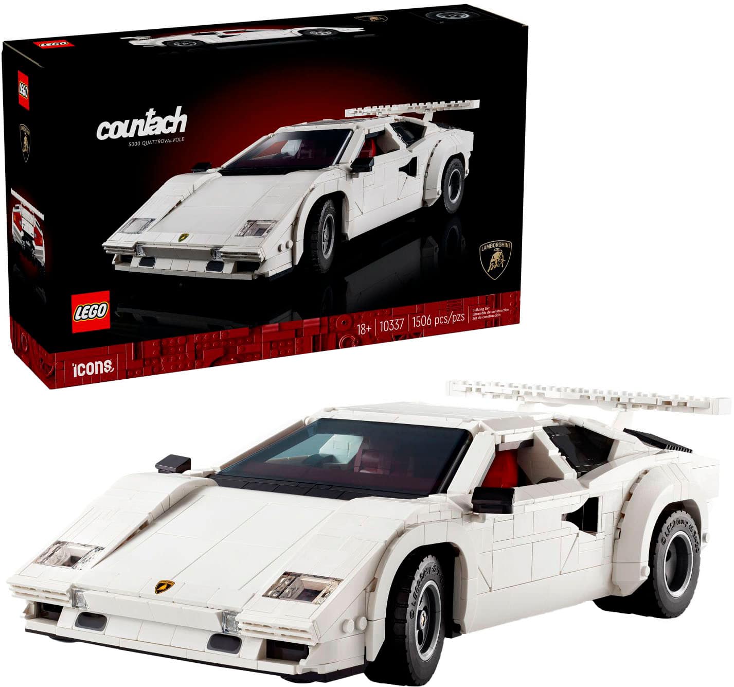 LEGO - Icons Lamborghini Countach 5000 Quattrovalvole Set 10337 product image