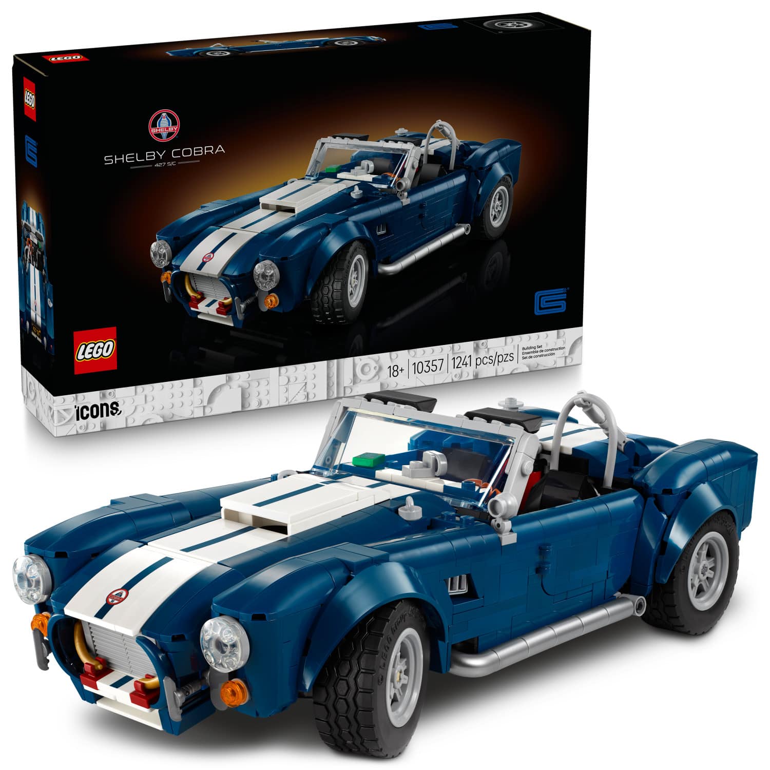 LEGO - Icons Shelby Cobra 427 S/C Car Building Set 10357 product image
