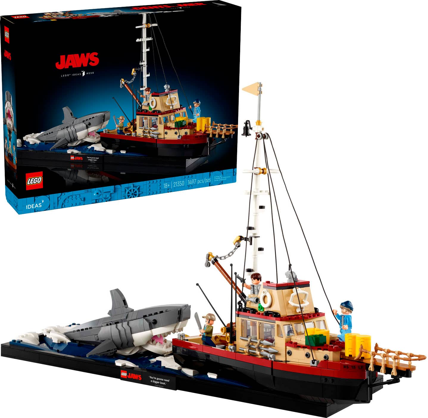 LEGO - Ideas Jaws - Diorama Kit and Shark Toy for Adults 21350 product image