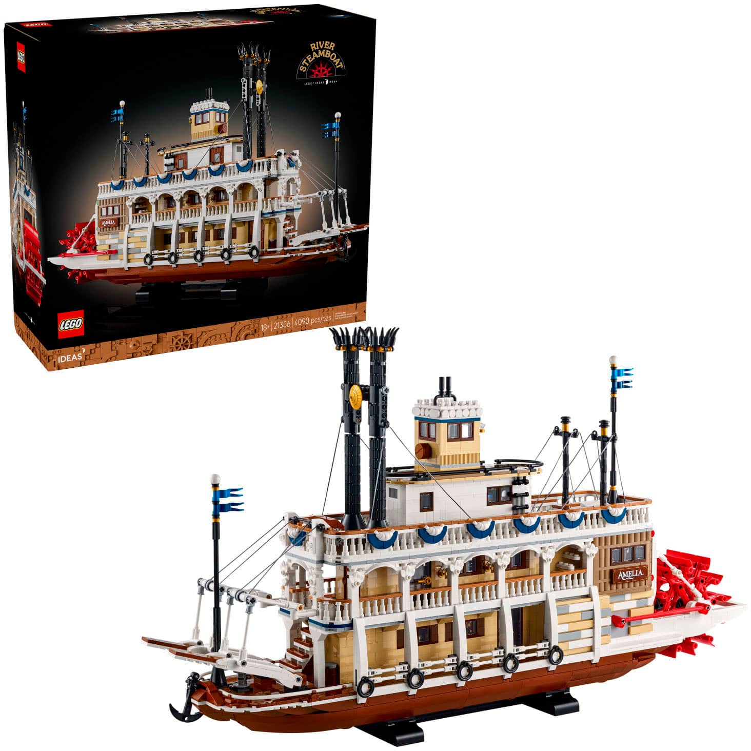 LEGO - Ideas River Steamboat 3D Puzzle for Adults 21356 product image
