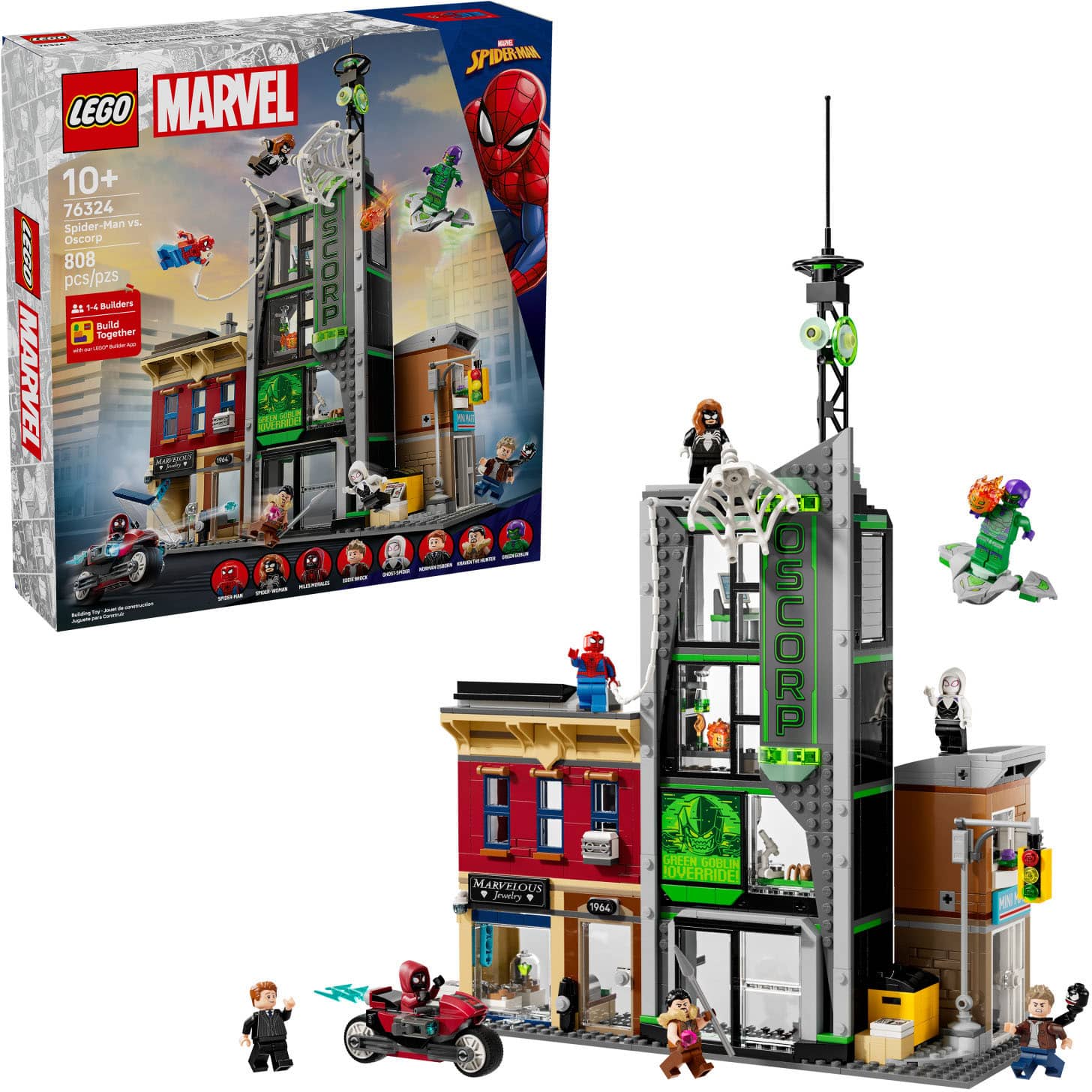 LEGO - Marvel Spider-Man vs. Oscorp Building Toy 76324 product image