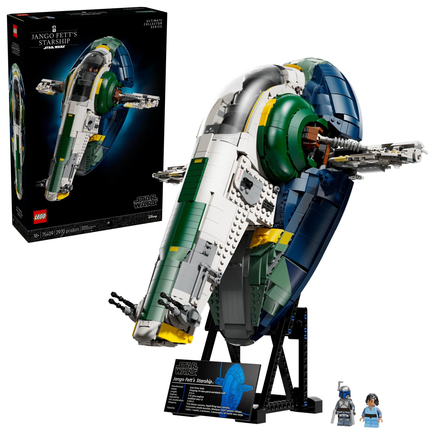 LEGO - Star Wars Jango Fett’s Firespray-Class Starship 75409 product image