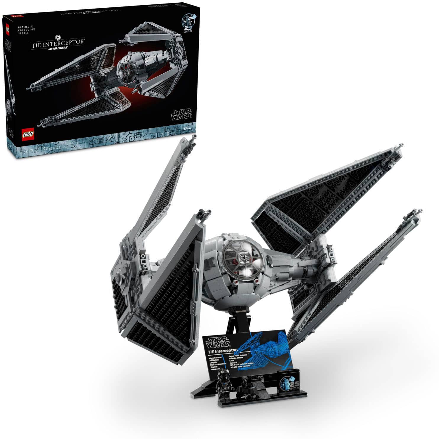 LEGO - Star Wars Ultimate Collector Series TIE Interceptor Model Set 75382 - Multi product image