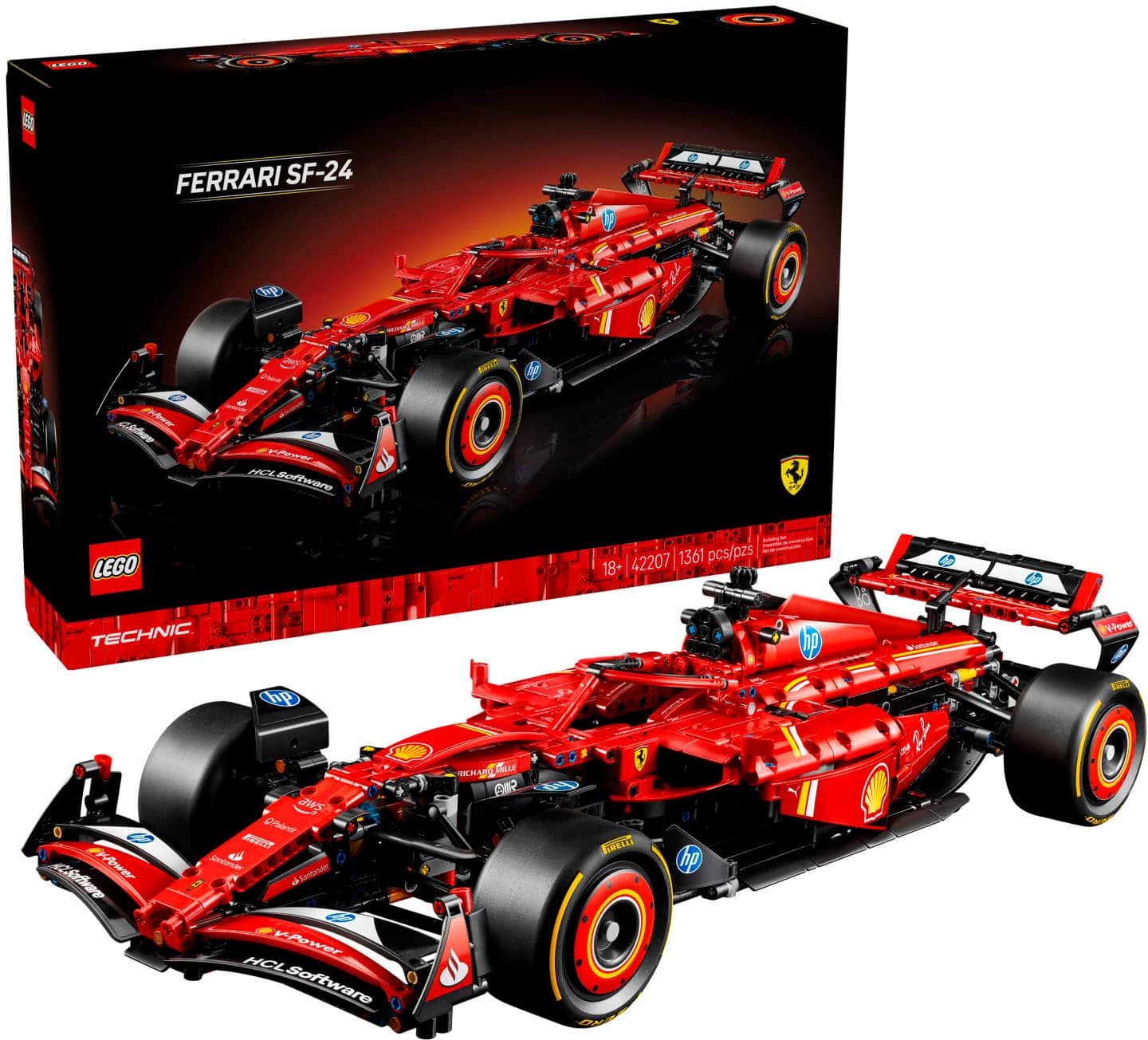 LEGO - Technic Ferrari SF-24 F1 Car Model Kit for Adult F1 Fans 42207 product image