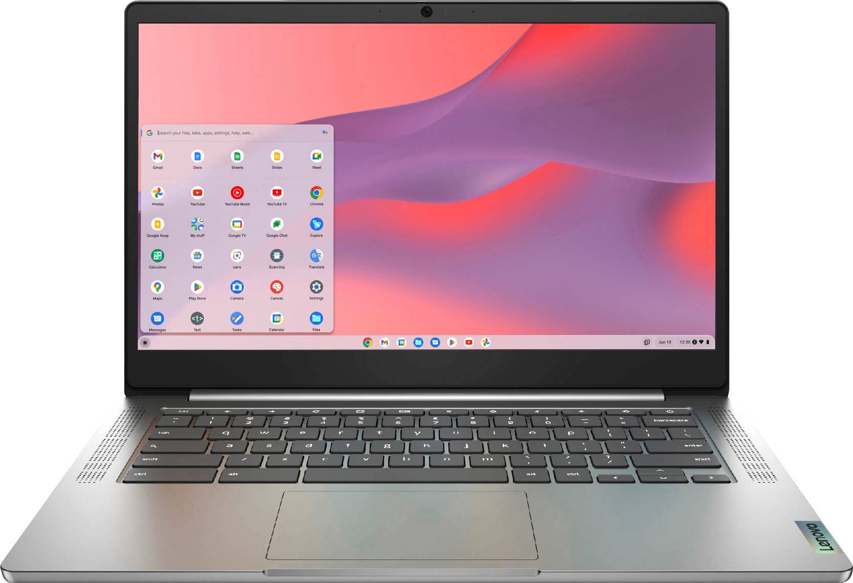 Lenovo - Chromebook 3 14" LCD Touchscreen Laptop - Mediatek MT8183 2019 - 4GB Memory - 64GB eMMC - Arctic Grey product image