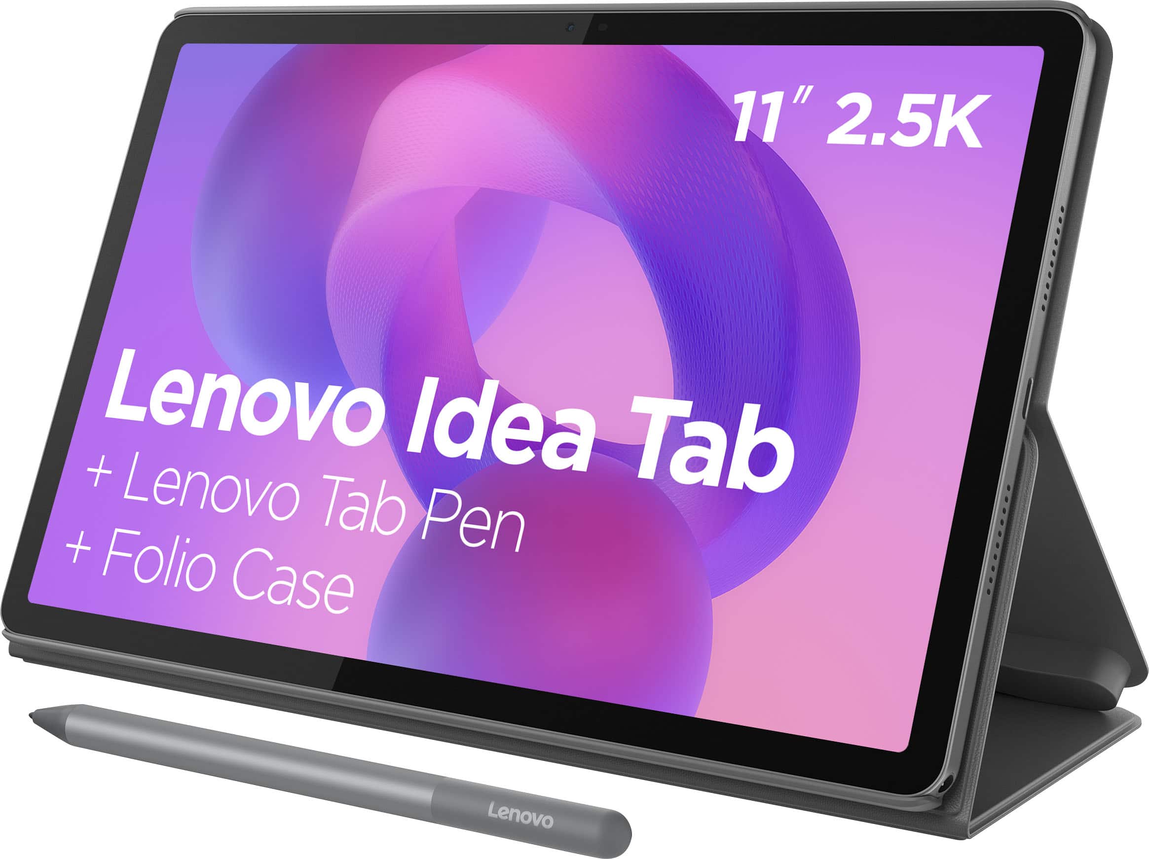 Lenovo - Idea Tab - 11" 2.5K Tablet - 8GB RAM - 128GB UFS - with Tab Pen and Folio Case - Luna Grey product image