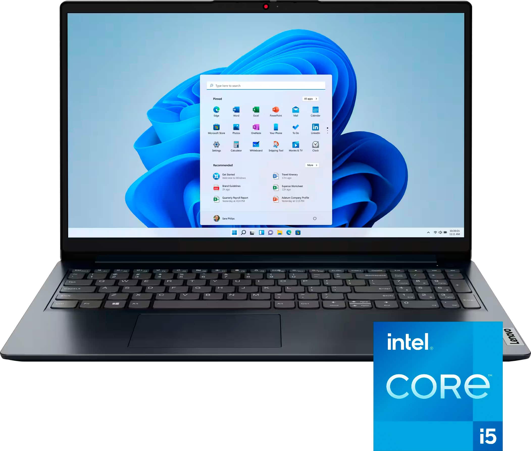 Lenovo - IdeaPad 1i 15.6" Full HD Touchscreen Laptop - Intel Core i5 1235U 2022- 8GB Memory with 512GB SSD Storage - Abyss B…