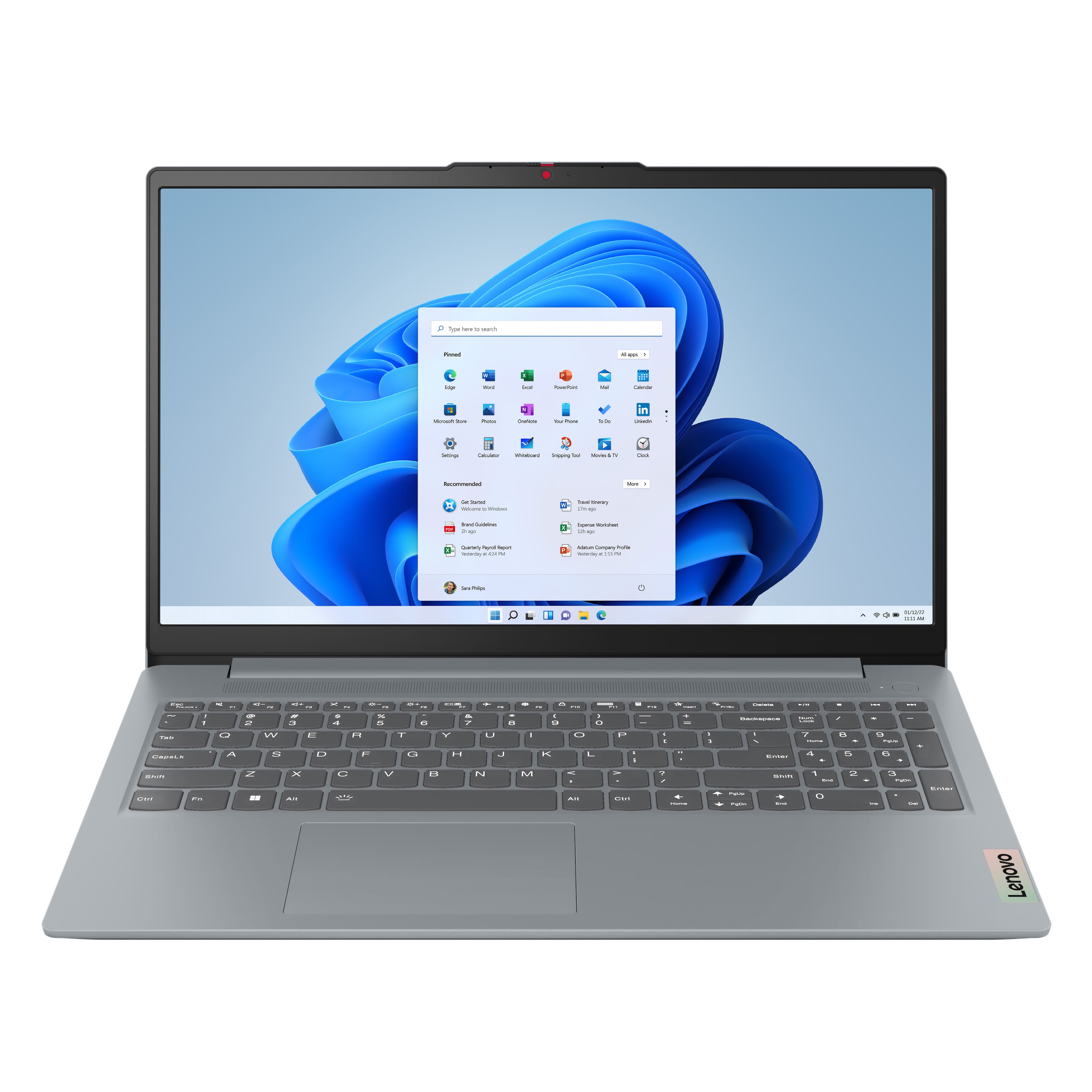 Lenovo - IdeaPad Slim 3 15.6" Full HD Touchscreen Laptop - AMD Ryzen 7 5825U 2025 - 16GB Memory - 512GB SSD - Arctic Grey pr…