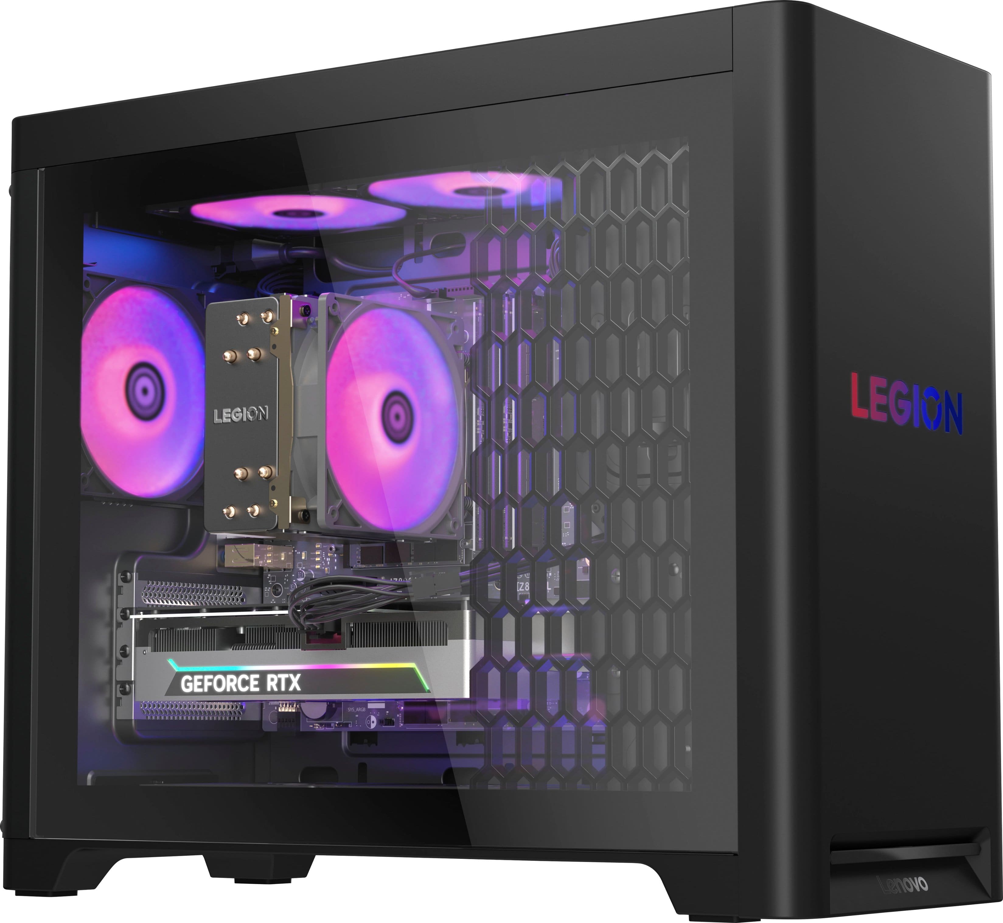 Lenovo - Legion Tower 5 Gaming Desktop - AMD Ryzen 7 7800X3D - 32GB Memory - NVIDIA GeForce RTX 5070 - 1TB SSD - Eclipse Bla…