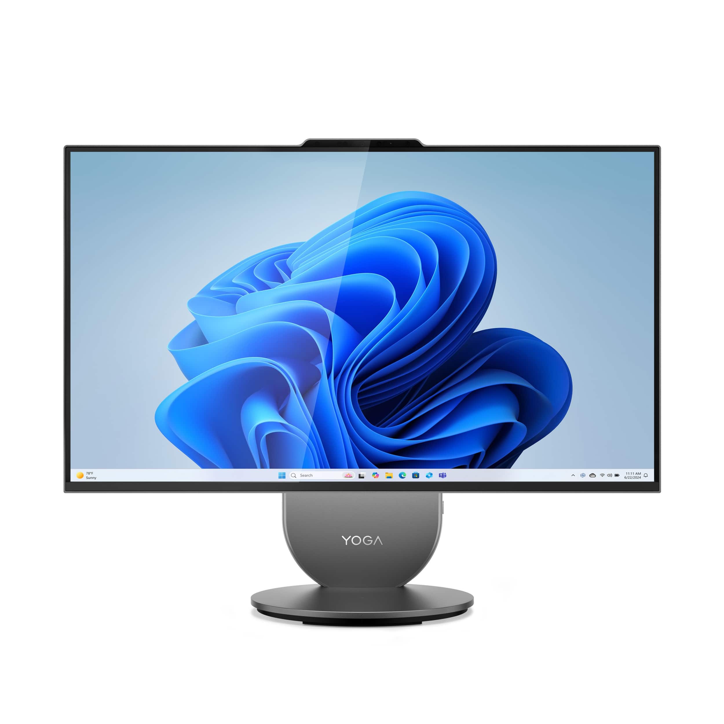 Lenovo - Yoga AIO 27" All-In-One - Intel Core Ultra 7 Processor 255H - 16GB Memory - 1TB SSD - Luna Grey product image