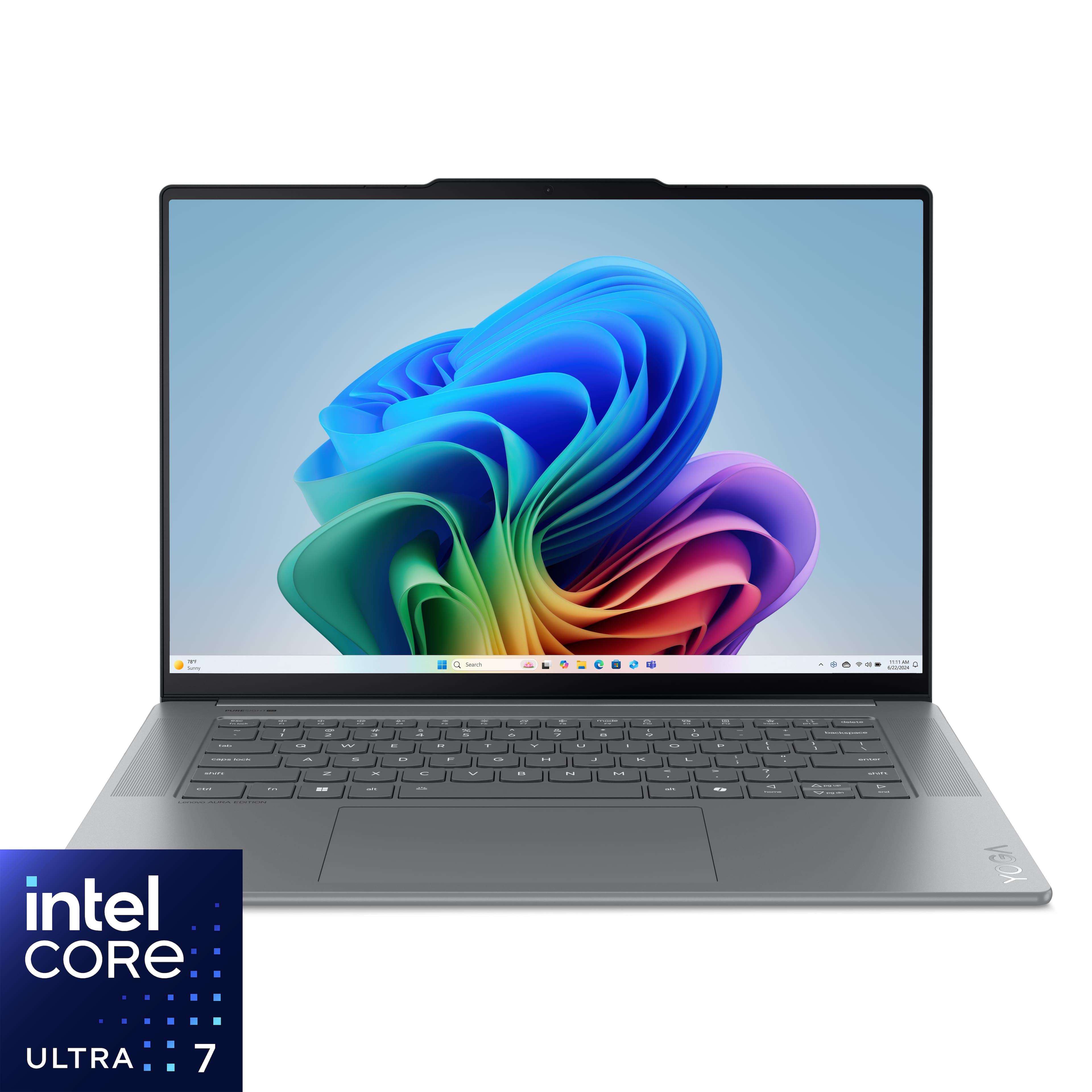 Lenovo - Yoga Slim 7i Aura Edition - Copilot+ PC - 15.3” 3K 120Hz Touchscreen Laptop - Intel Core Ultra 7 256V 2024 - 16GB -…