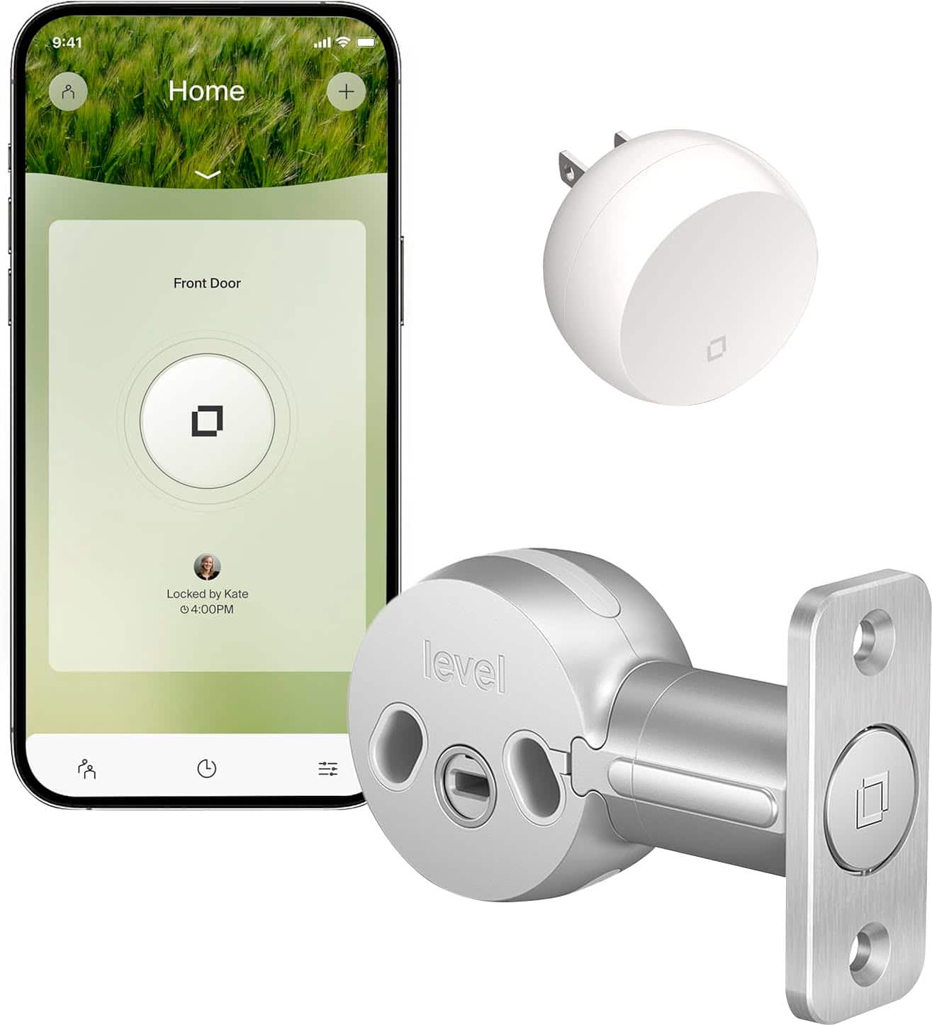 Level - Bolt Connect WiFi Retrofit Smart Lock with App/Keypad/VoiceAssistant Access - Silver product image