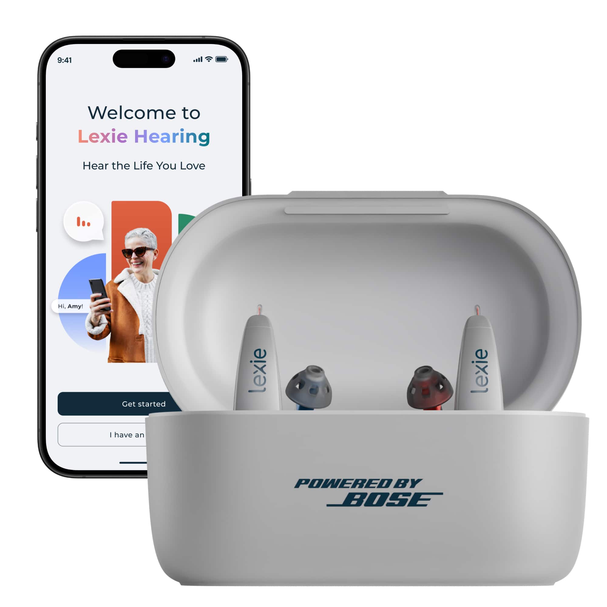 Lexie Hearing - Lexie B2 Plus Powered by Bose - Gray product image