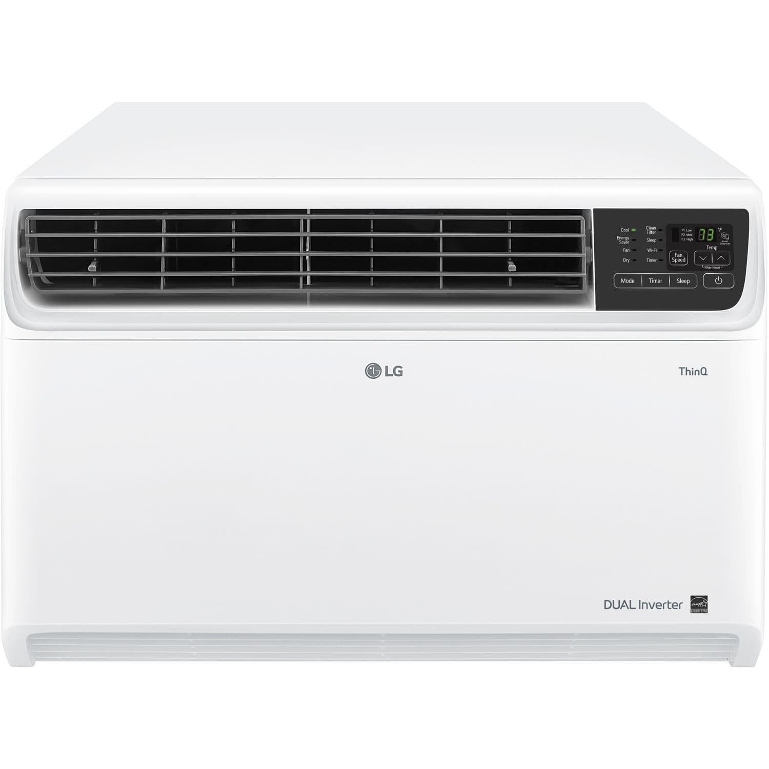 LG - 1,000 Sq. Ft. 18,000 BTU 230V Smart Inverter Window Air Conditioner - White product image