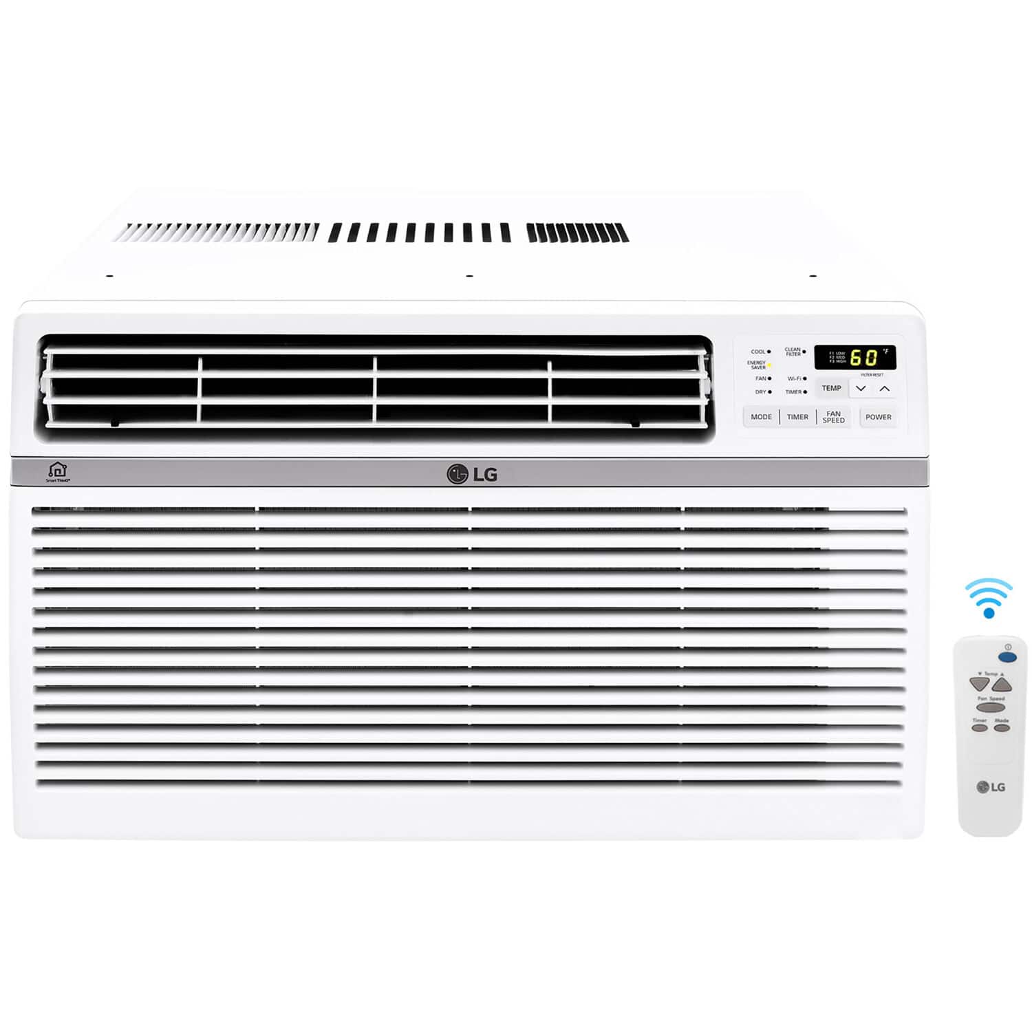 LG - 1,000 Sq. Ft. 18,000 BTU 230V Smart Window Air Conditioner - White product image