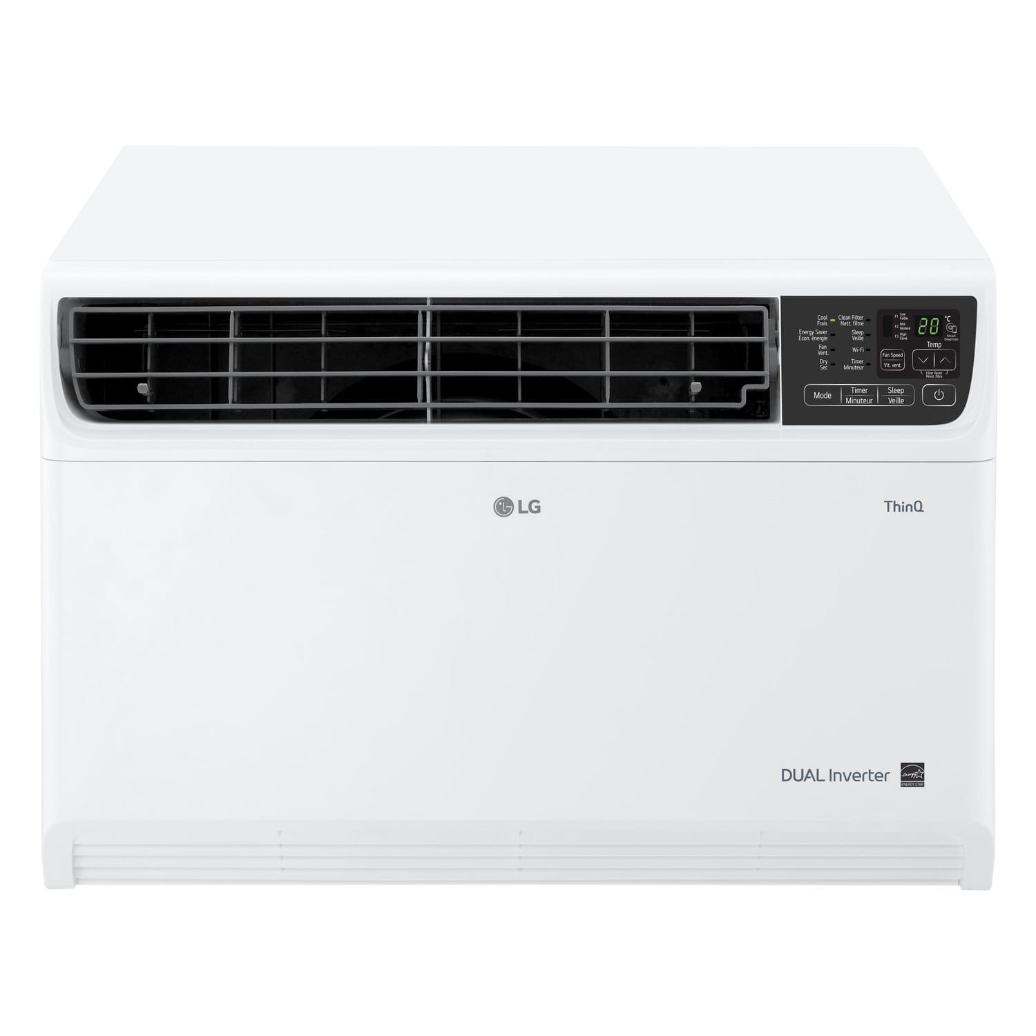 LG - 14,000 BTU DUAL Inverter Smart Wi-Fi Enabled Window Air Conditioner - White product image