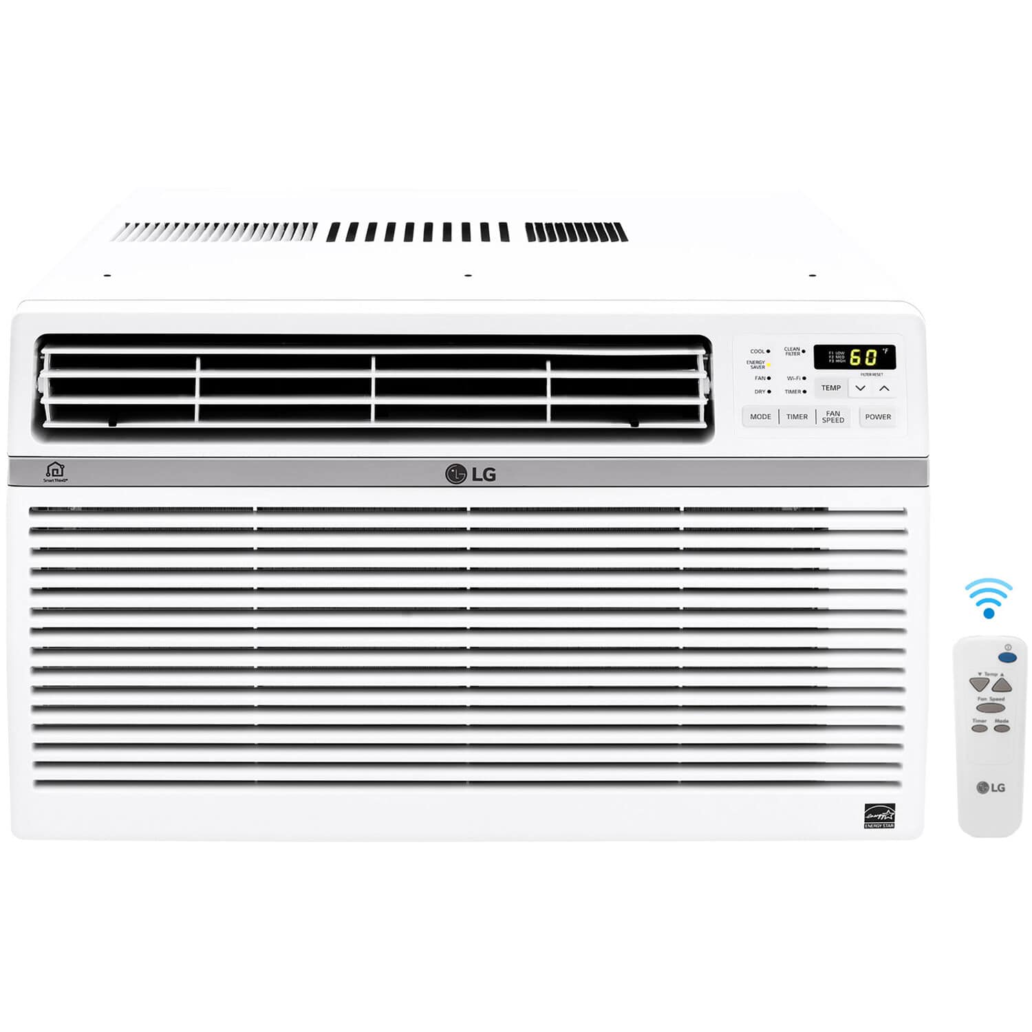LG - 1,560 Sq. Ft. 24,500 BTU 230V Smart Window Air Conditioner - White product image