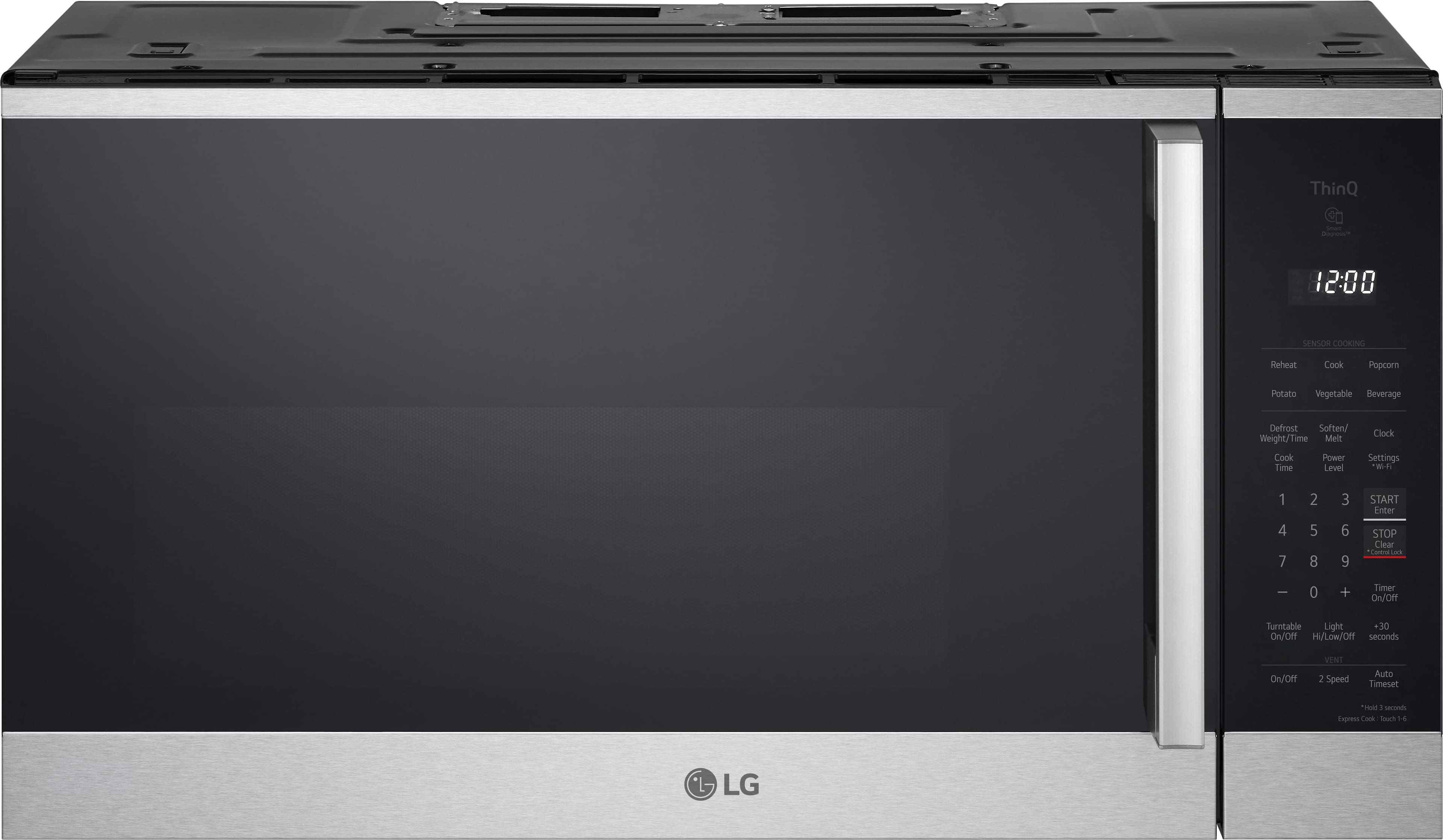 LG - 1.8 Cu. Ft. Over The Range Smart Microwave with Sensor Cooking and EasyClean - Stainless Steel product image
