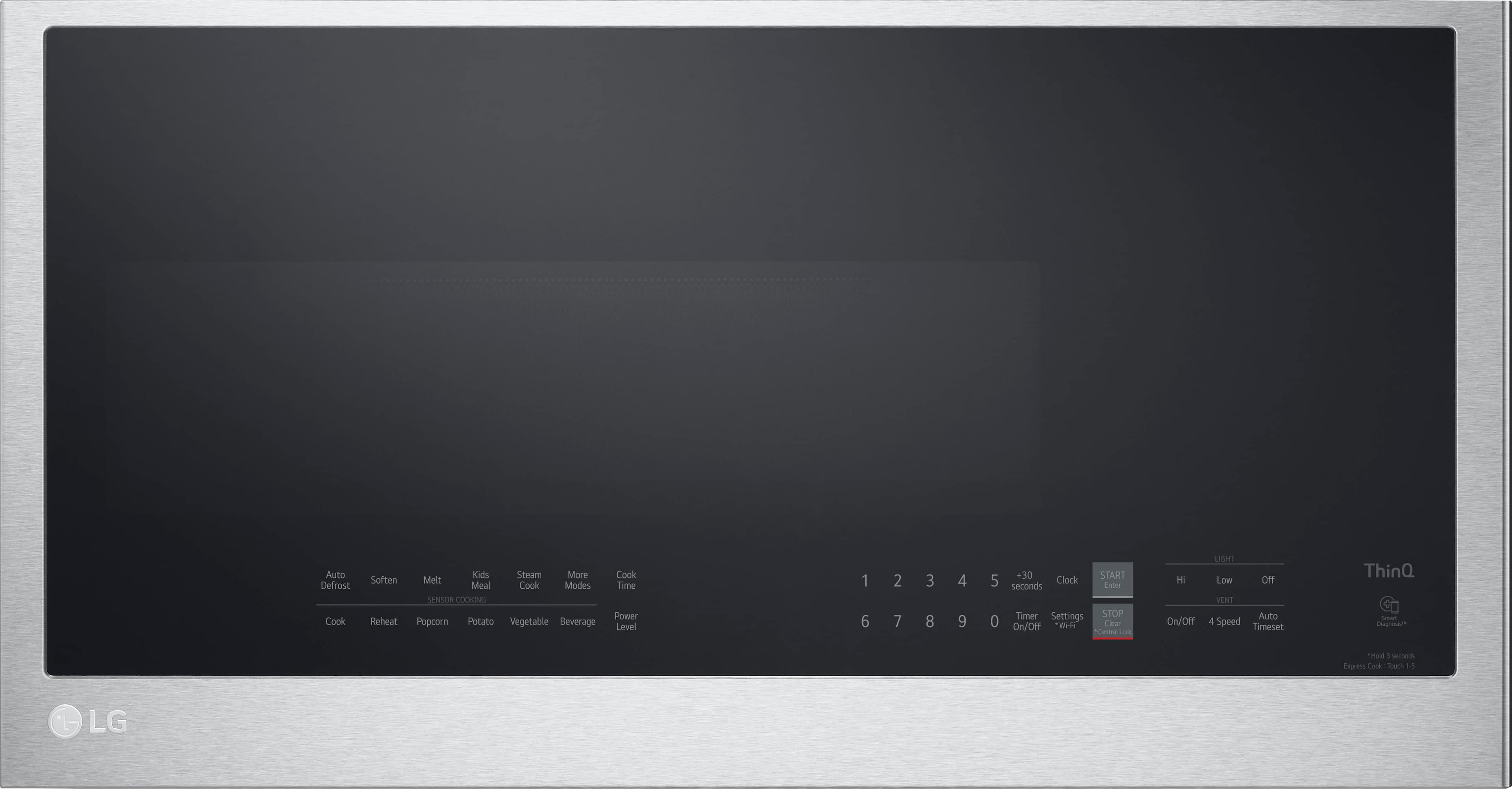 LG - 2.0 Cu. Ft. Over-the-Range Microwave with Sensor Cooking and EasyClean - Stainless Steel product image